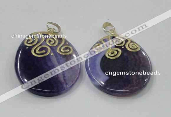 NGP2829 30*35mm - 35*45mm freeform agate gemstone pendants wholesale