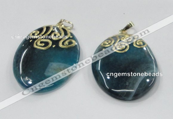 NGP2831 30*35mm - 35*45mm freeform agate gemstone pendants wholesale