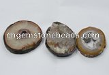 NGP2856 50*60mm - 60*75mm freeform druzy agate gemstone pendants