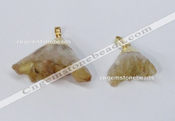 NGP2900 20*25mm - 25*40mm freeform citrine gemstone pendants