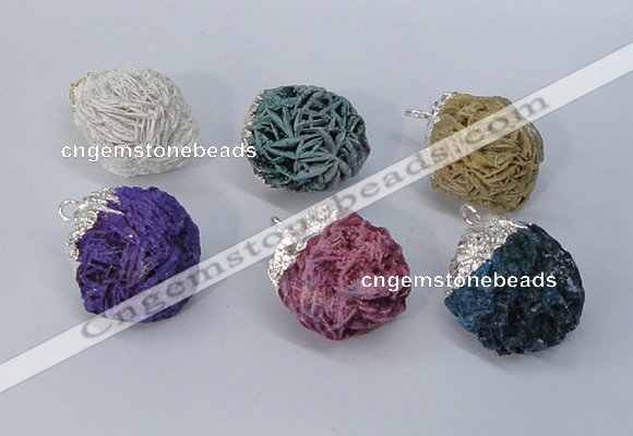 NGP2909 15*20mm - 25*30mm freeform desert rose pendants wholesale