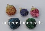 NGP2918 15*20mm - 25*30mm freeform desert rose pendants wholesale