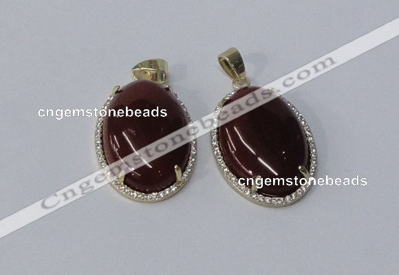 NGP3017 20*30mm oval agate gemstone pendants wholesale