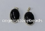 NGP3018 20*30mm oval agate gemstone pendants wholesale