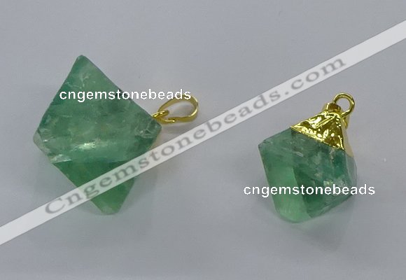 NGP3048 15*20mm – 22*30mm freeform fluorite pendants wholesale