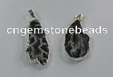 NGP3099 25*40mm - 30*50mm freeform druzy agate gemstone pendants