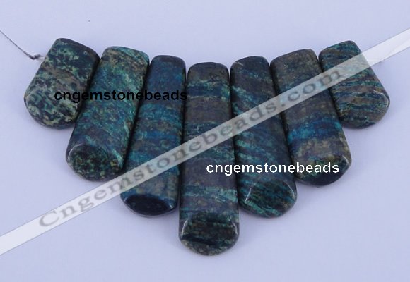 NGP31 Fashion long spar stone pendants set jewelry wholesale