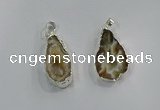 NGP3100 25*40mm - 30*50mm freeform druzy agate gemstone pendants