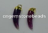 NGP3111 10*40mm - 12*45mm oxhorn agate pendants wholesale