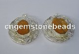 NGP3119 52mm - 55mm freeform druzy agate gemstone pendants