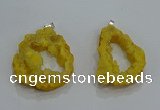 NGP3188 30*40mm - 45*50mm freeform druzy agate pendants