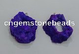 NGP3189 30*40mm - 45*50mm freeform druzy agate pendants