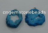 NGP3191 30*40mm - 45*50mm freeform druzy agate pendants