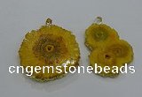 NGP3196 35*40mm - 45*50mm freeform druzy agate pendants