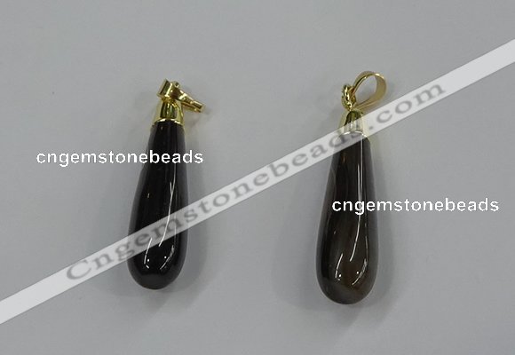 NGP3226 9*38mm - 10*40mm teardrop agate gemstone pendants