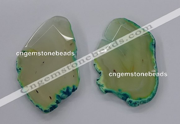 NGP3243 55*65mm - 50*75mm freeform agate slab pendants