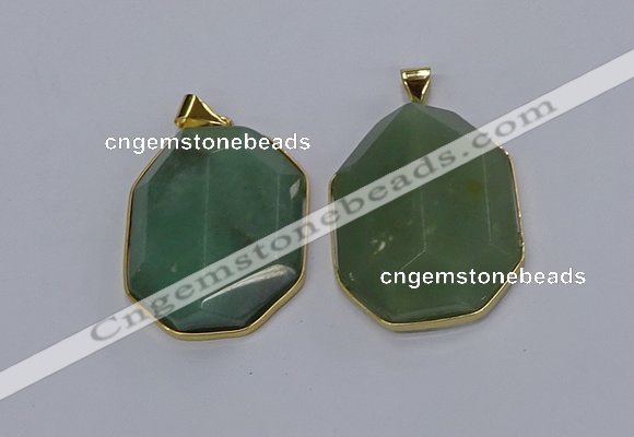 NGP3307 35*45mm freeform agate gemstone pendants wholesale