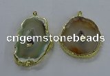 NGP3361 45*55mm - 50*65mm freeform druzy agate pendants