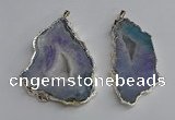 NGP3365 40*45mm - 45*60mm freeform druzy agate pendants