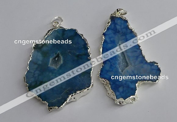 NGP3367 40*45mm - 45*60mm freeform druzy agate pendants