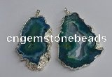 NGP3368 40*45mm - 45*60mm freeform druzy agate pendants