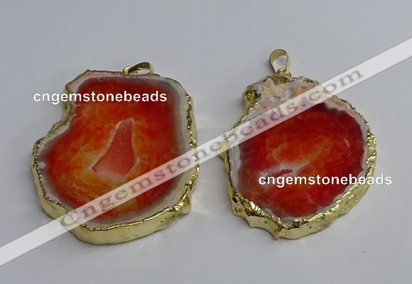 NGP3395 40*45mm - 45*60mm freeform druzy agate pendants