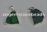 NGP3445 18*25mm - 20*30mm freeform druzy agate gemstone pendants