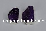 NGP3458 20*30mm - 25*35mm freeform druzy agate pendants wholesale