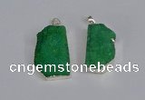 NGP3461 20*30mm - 25*35mm freeform druzy agate pendants wholesale