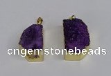 NGP3466 20*30mm - 25*35mm freeform druzy agate pendants wholesale