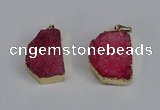 NGP3467 20*30mm - 25*35mm freeform druzy agate pendants wholesale