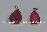 NGP3477 18*25mm - 20*30mm freeform druzy agate gemstone pendants