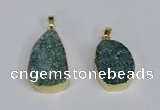 NGP3479 18*25mm - 20*30mm freeform druzy agate gemstone pendants