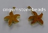 NGP3510 24*25mm starfish fossil coral pendants wholesale