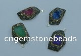 NGP3588 20*30mm - 22*32mm freeform druzy agate pendants