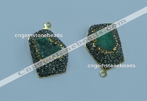 NGP3595 20*30mm - 22*32mm freeform druzy agate pendants