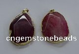 NGP3728 30*40mm - 35*45mm freeform agate gemstone pendants