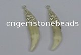 NGP3750 10*40mm - 12*45mm horn wolf tooth pendants wholesale