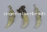 NGP3752 10*40mm - 12*45mm horn wolf tooth pendants wholesale