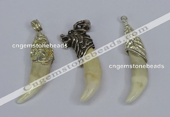 NGP3752 10*40mm - 12*45mm horn wolf tooth pendants wholesale