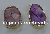 NGP3756 30*40mm - 40*50mm freeform druzy agate pendants