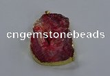 NGP3757 30*40mm - 40*50mm freeform druzy agate pendants