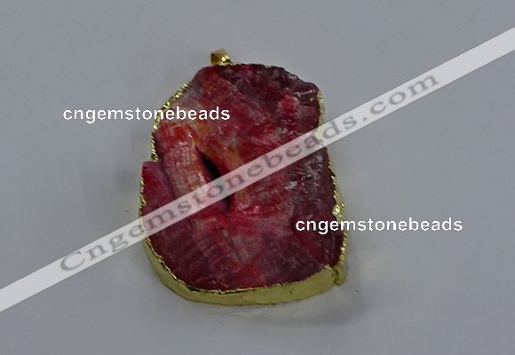 NGP3757 30*40mm - 40*50mm freeform druzy agate pendants