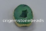 NGP3759 30*40mm - 40*50mm freeform druzy agate pendants