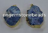 NGP3760 30*40mm - 40*50mm freeform druzy agate pendants