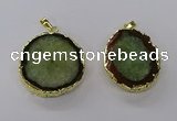 NGP3768 25*35mm - 35*40mm freeform druzy agate pendants