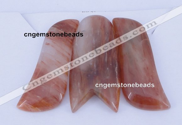 NGP38 Fashion red quartz gemstone pendants set jewelry wholesale