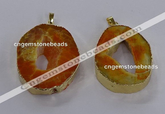 NGP3822 30*40mm - 40*50mm freeform druzy agate pendants