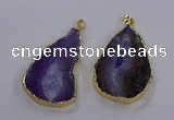 NGP3843 25*65mm - 35*70mm freeform agate gemstone pendants