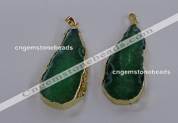 NGP3846 25*65mm - 35*70mm freeform agate gemstone pendants